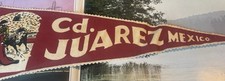 VINTAGE FELT PENNANT SOUVENIR CD JUAREZ  MEXICO Matador