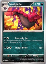 Scolipede Twilight Masquerade 117/167 Uncommon Pokemon Near Mint Pokemon Card