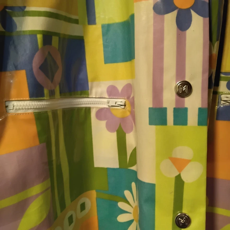 Bob Mackie Wearable Art Rain Jacket Womens  Flowers  - Image 2 of 4