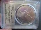 2024-P Silver Eagle With Star Privy PCGS MS70 First Day Issue David Hall Signed