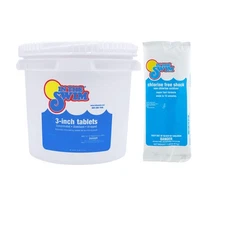 In The Swim Chlorine-Free Shock and Chlorine Tablets Bundle: Includes 24 x 1