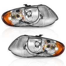 For 2005-2007 Chrysler Town Country 119 Inch Long Headlights Wbulbs Pair Lr