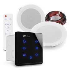 Kitchen and Bathroom Bluetooth Ceiling Speakers - MSLP50 & A50B Wall Amplifier