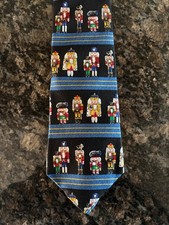 St Nicks Tie Shop Men's Nutcracker Toy Soldier Christmas Necktie