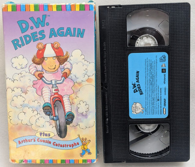 Arthurs D.W. Rides Again Plus Arthurs Cousin Catastrophe (VHS, 1998, PBS Kids)