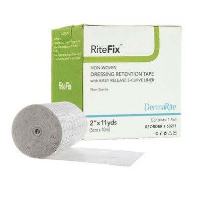 's RiteFix Non-Woven Dressing Retention Tape - Hypoallergenic Adhesive, Easy ...