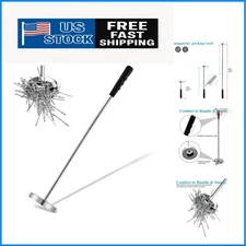 Portable Telescoping Magnetic Sweeper - Ideal for Clean Up of Nails and Screws