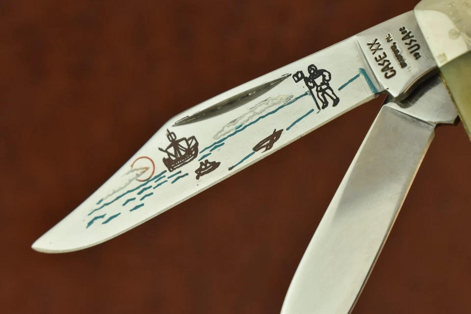 CUCHILLO BOTELLA MINI COQUE HUESO BLANCO JIGGED CASE XX EE. UU. 1992 BG6225 1/2 SS (25694) Foto 4 de 4