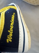 NWT University Of Michigan Baby Crib Shoes Size 4 9-12 Months New Licensed
