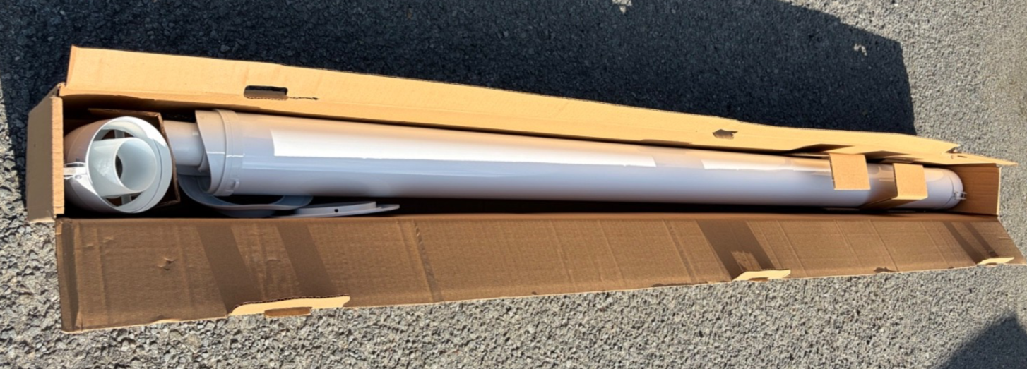 Vaillant 1.7M Horizontal Wall Duct Flue Terminal Kit 60/100mm 1700mm 0010039327