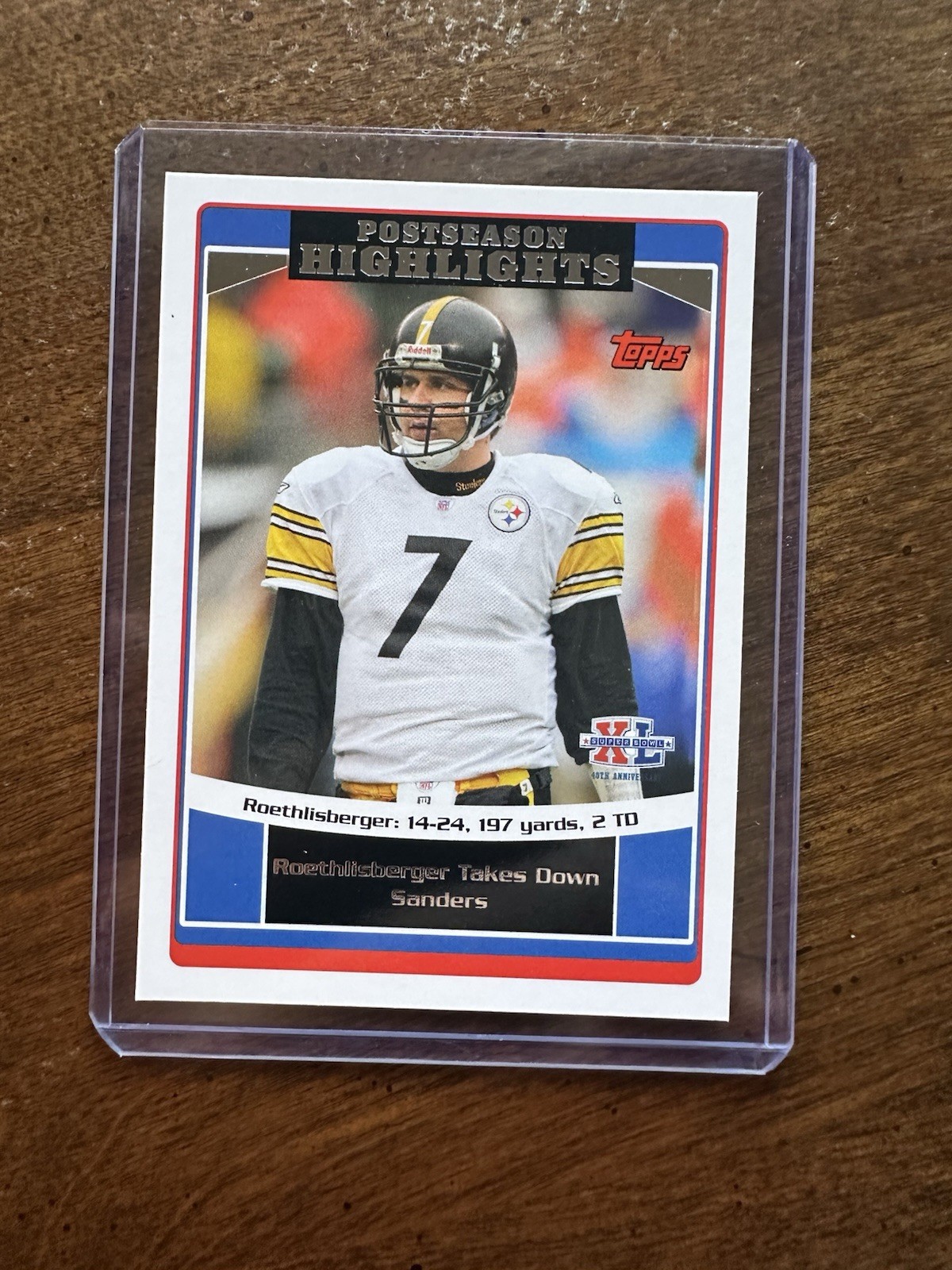 2006 Topps Football #308 Ben Roethlisberger Postseason Highlights NM-Mint