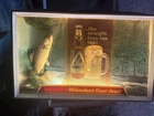New ListingVintage BLATZ Beer Light Up Trout 3d Shadow Box Advertising Sign