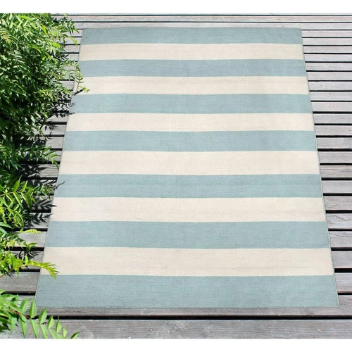 Liora Manne Sorrento Rugby Stripe Water Reversible Lightweight Rug, 3'6" X 5'... - Picture 2 of 6
