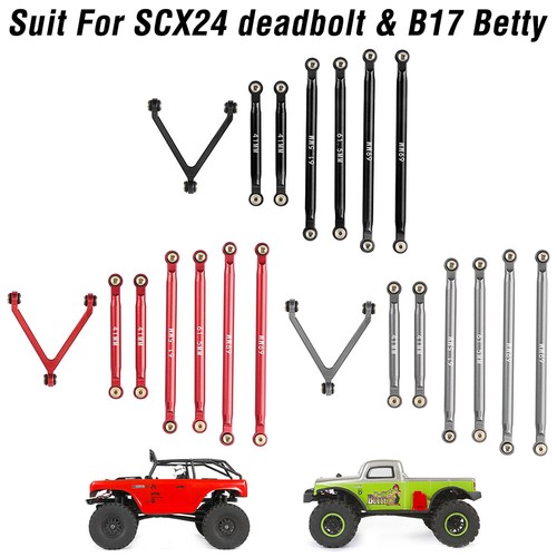 Front aluminum alloy chassis Deadbolt CNC AL Link für Axial SCX24 1/24 RC Auto - Bild 12 von 15