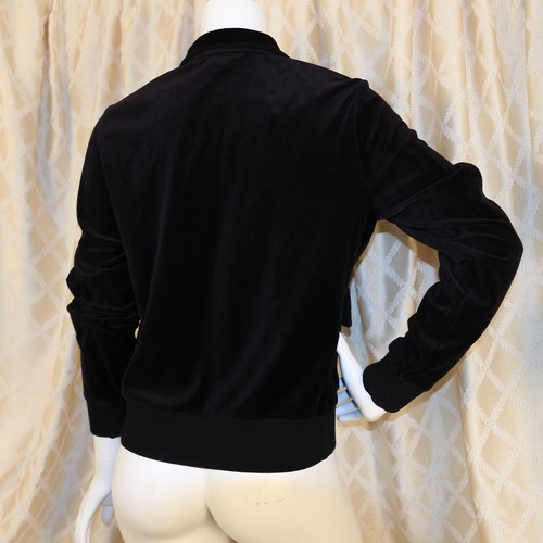 Felpa donna velluto RALPH LAUREN nera tinta unita tono oro taglia LP Petite - Foto 10 di 12