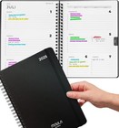 A5 Terminplaner 2025 - Minimalistischer Wochenplaner Buchkalender mit Feiertagen
