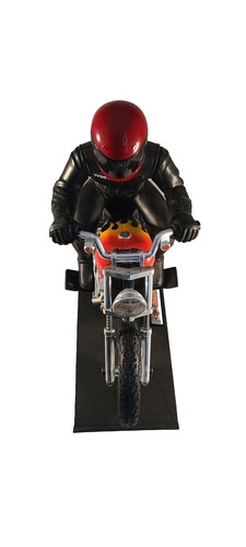 RARE Tyco RC 6.0V Turbo Flames Harley-Davidson Motorcycle Rider Charger Battery - Picture 9 of 13