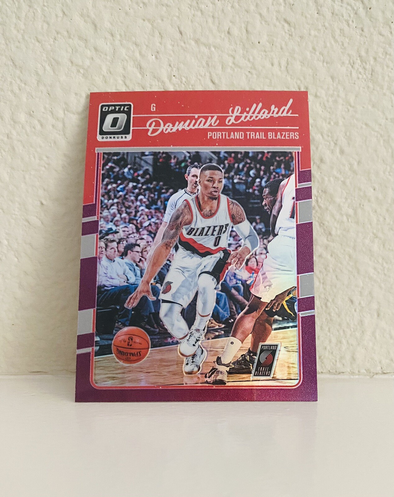 2016-2017 Donruss Optic - Damian Lillard - Purple Holo Prizm - Trailblazers