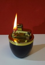 Altes ERHARD & SÖHNE Tischfeuerzeug Benzinfeuerzeug Lighter DESIGN TOP Brennt!