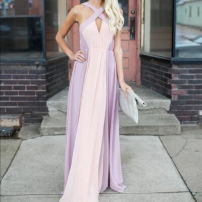 aakaa maxi dress aakaa maxi dress Aakaa Thin Adjustable Strap Tie Front Waisted Maxi Dress