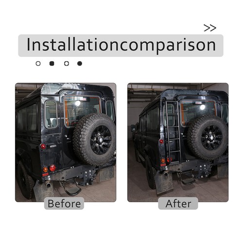 Scala posteriore SUV camion passo portellone scala per LR Defender 2004-19 - Foto 8 di 10