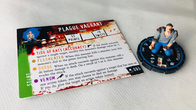 HorrorClix Plague Vagrant #065 blau Figur Modell Vintage Horror Clix