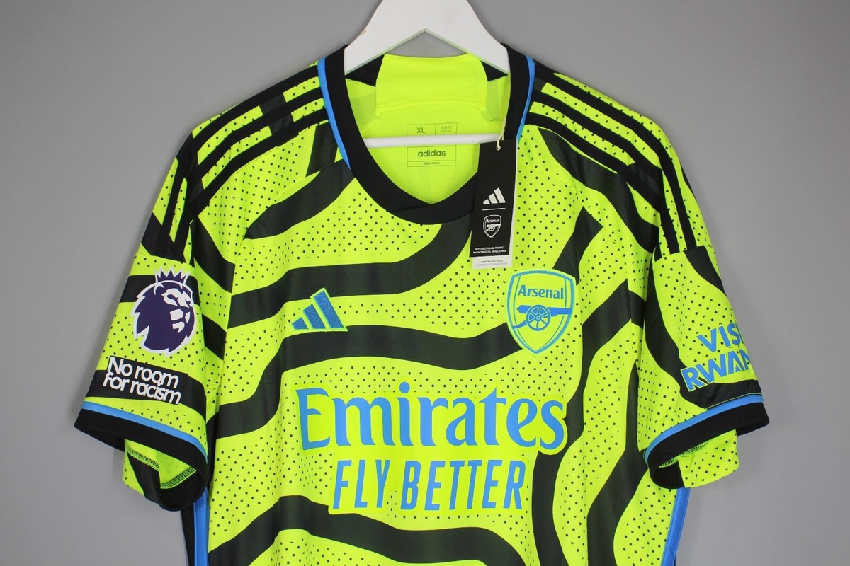 NWT ARSENAL LONDON 2023 2024 AWAY FOOTBALL SHIRT JERSEY #7 SAKA