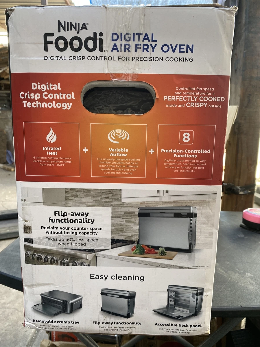 Brand New Ninja Foodi Digital Air Fry Oven 8 in 1 Flips Up