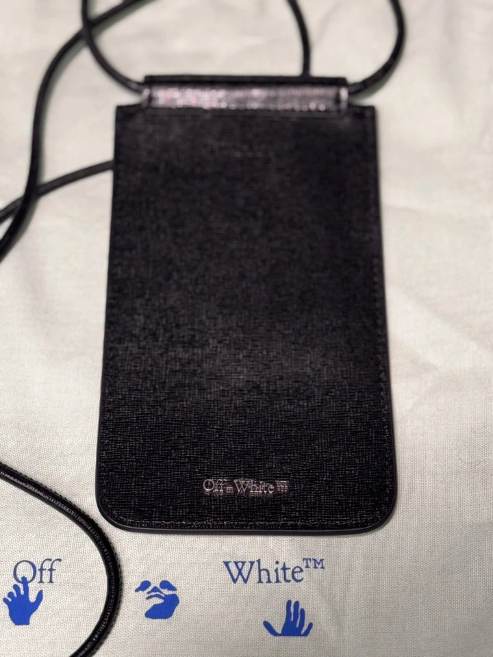 Bolsa para cuello Diag blanco y negro blanco roto Foto 3 de 4