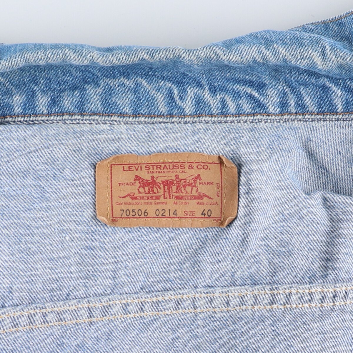 90'S Levi's 70506-0214 denim jacket, denim jacket, made in
