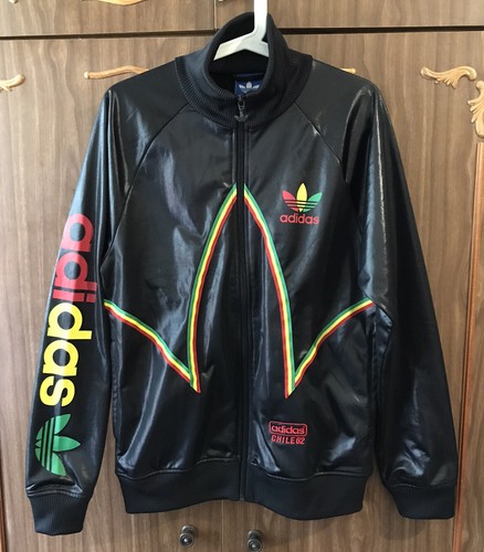 adidas track top rasta