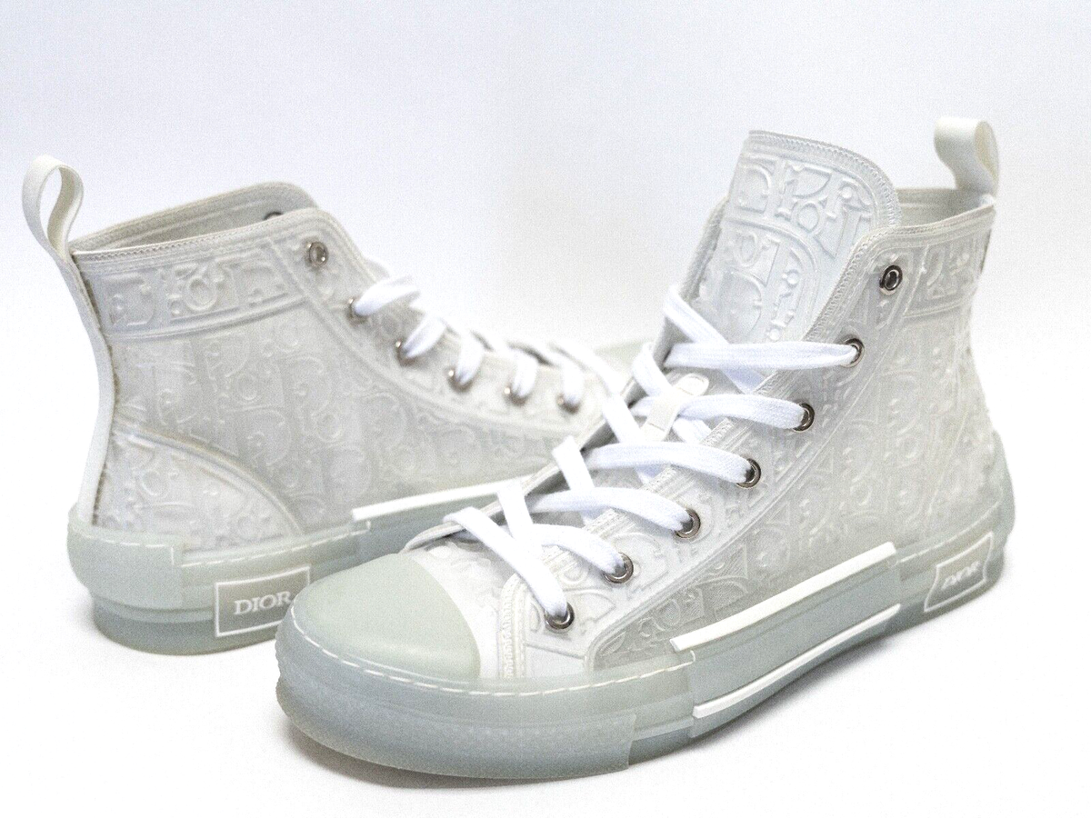CHRISTIAN DIOR B23 3D Raised Oblique Transparent Trainer CHRISTIAN DIOR B23 3D Raised Oblique Transparent Trainer
