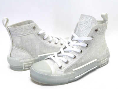 CHRISTIAN DIOR B23 3D Raised Oblique Transparent Trainer High