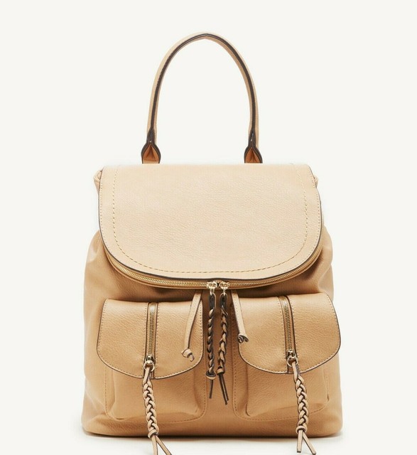 emery faux leather backpack