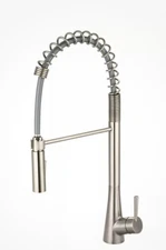 OLYMPIA K-5015-BN  Single Handle Pre-rinse Spring Pull -Down Kitchen Faucet