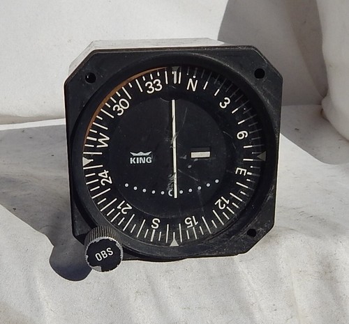 Aircraft & Helicopter KI 205 VOR/LOC Indicator Gauge Instrument By King