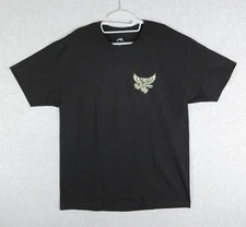 Suavecito Pomade T Shirt Mens Large Black Aztec Eagle Print Skater Streetwear