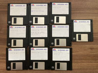 Vintage Gidana A/S 3,5'' Disketten - Word 6.0 DK Windows - 10er Pack - ungetestet