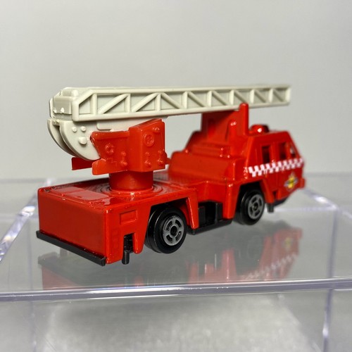Realtoy Nissan Diesel Fire Ladder Truck ~ 1:60 - 1:64 Diecast Red - Picture 6 of 11