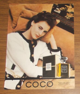 Seltene Werbung vintage CHANEL COCO Parfum - Der neue Duft von Chanel 1985