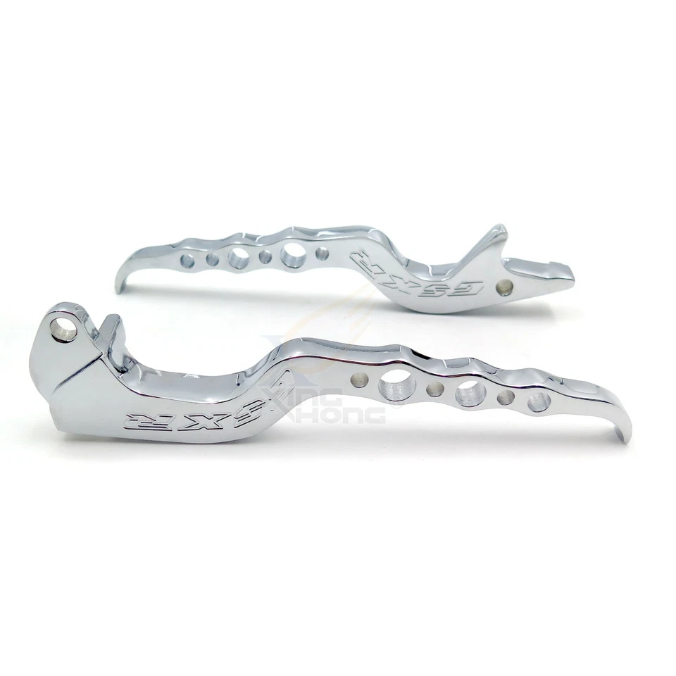 Palanca de embrague de freno cromada para Suzuki 97-03 GSXR 600 96-03 GSXR750 01-04 GSXR1000 Foto 4 de 4