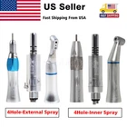 Dental Low Slow Speed Handpiece Inner/External Air Motor E-type 4Hole fit NSK SA