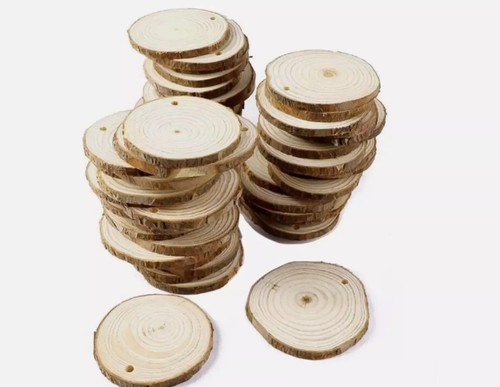Real Wood Slices - ✅ Many Sizes ✅ Best Price ✅ Natural Bark Log Disc Tree 3-8cm - Picture 9 of 10