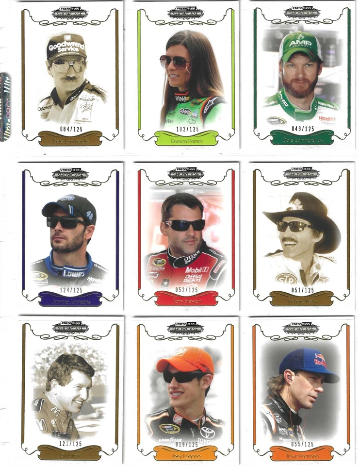 2012 Showcase NUMBERED GOLD PARALLEL #39 Jimmie Johnson #017/125!-1 CARD ONLY! - Image 2 of 4