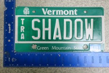 Vermont Vanity License Plate Vt Tag Trailer Trl SHADOW Mirror Reflection #1