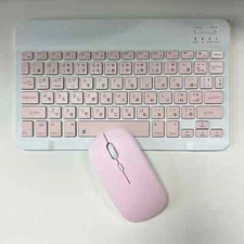 Japanese Language Thin Bluetooth Keyboard&Mouse Set Rechargeable Multi-Device