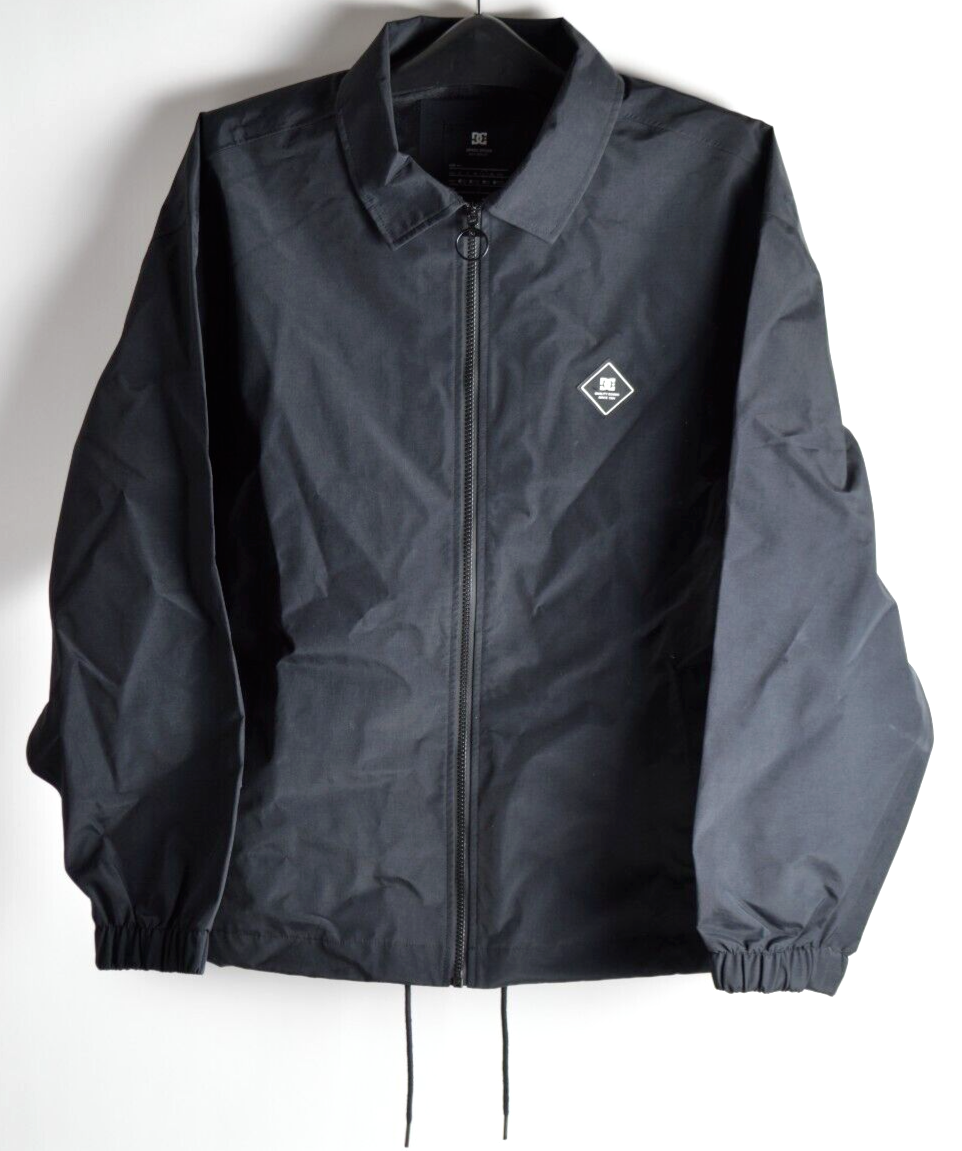 NWOT Mens DC Premier Coach Jacket $140 L black collar | eBay