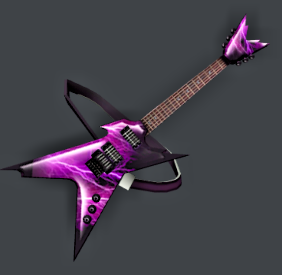 ROBL0X Rare Purple Rockin' Electric Wild Starr Guitar Toy Code