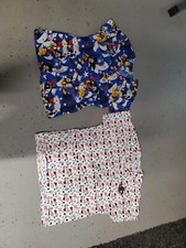 Disney Mickey 4th of July America MED Scrub Top