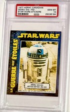 1977 STAR WARS PSA 10 GEM MINT *RARE POP 2* (R2-D2) 1ST CARD **CANADIAN ADPAC**